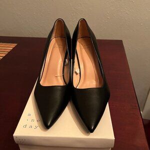 A New Day Black Tara Pumps NWOT 9W